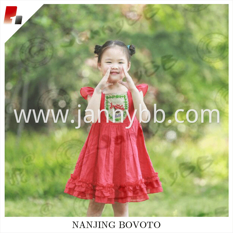 red embroidery dress04